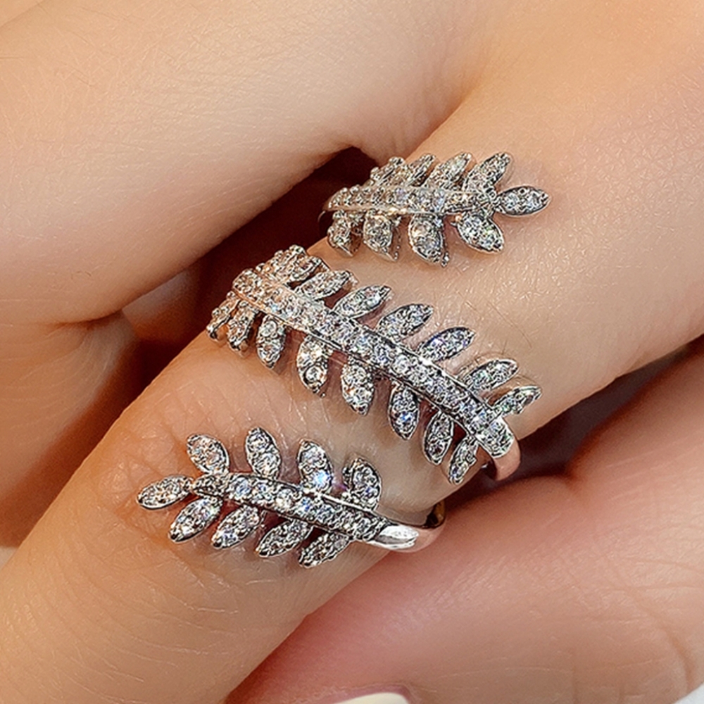 Charm Branch Adjustable Leaves Ring - Picture 3 of 4